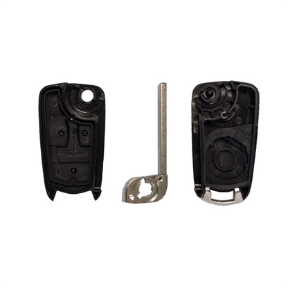 Folding Remote Control Shell Opel 2 Buttons - Hu100 Profile