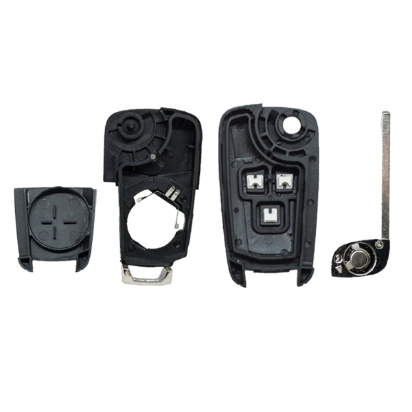 Folding Remote Control Shell Opel 3 Button  - Hu100 Profile
