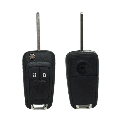 Folding Remote Control Shell Opel 2 Button - Hu100 Profile