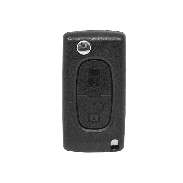 Folding Remote Control Shell 2 Buttons Citroen Peugeot Fiat Psa - Va2 Profile