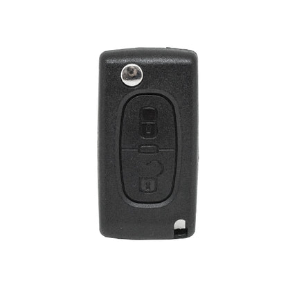 Folding Remote Control Shell 2 Buttons Citroen Peugeot Fiat Psa - Va2 Profile