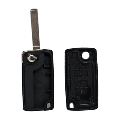 Folding Remote Control Shell 2 Buttons Citroen Peugeot Fiat Psa - Va2 Profile