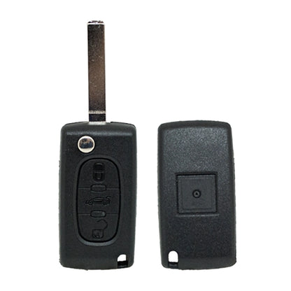 Folding Remote Control Shell 3 Buttons Citroen Peugeot Fiat Psa - Va2 Trunk Profile