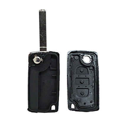 Folding Remote Control Shell 3 Buttons Citroen Peugeot Fiat Psa - Va2 Trunk Profile
