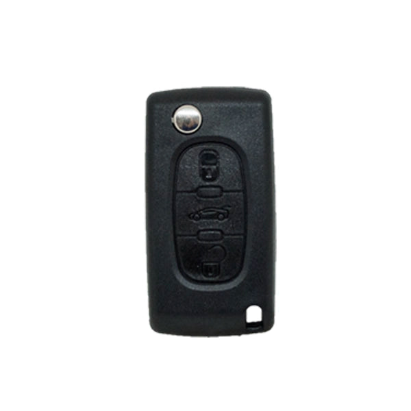 Guscio di Comando Pieghevole 3 Pulsanti Peugeot Citroen - Profilo Hu83 