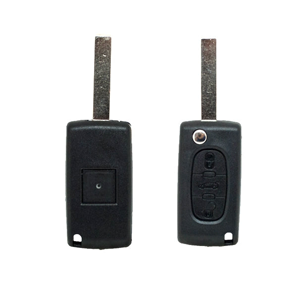 Guscio di Comando Pieghevole 3 Pulsanti Peugeot Citroen - Profilo Hu83 