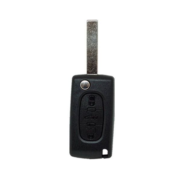 Guscio di Comando Pieghevole 3 Pulsanti Peugeot Citroen Fiat - Profilo Hu83
