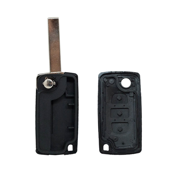 Guscio di Comando Pieghevole 3 Pulsanti Peugeot Citroen Fiat - Profilo Hu83