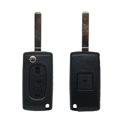 Folding Remote Control Shell 3 Buttons Citroen Peugeot Opel Psa - Va2 Light Profile