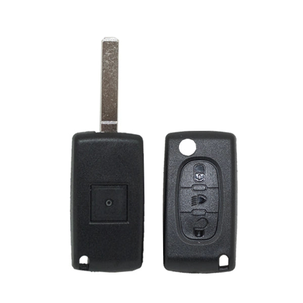 Folding Remote Control Shell Citroen 3 Button - Va2 Profile