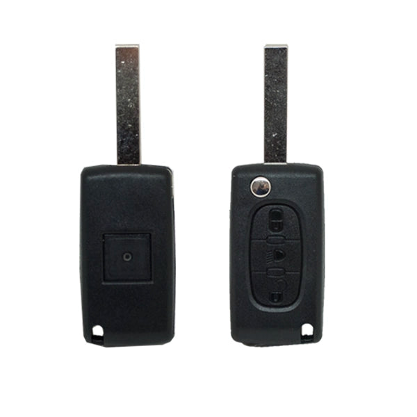 Coque Psa Pliable 3 Boutons Lame Hu83 Pile Circuito