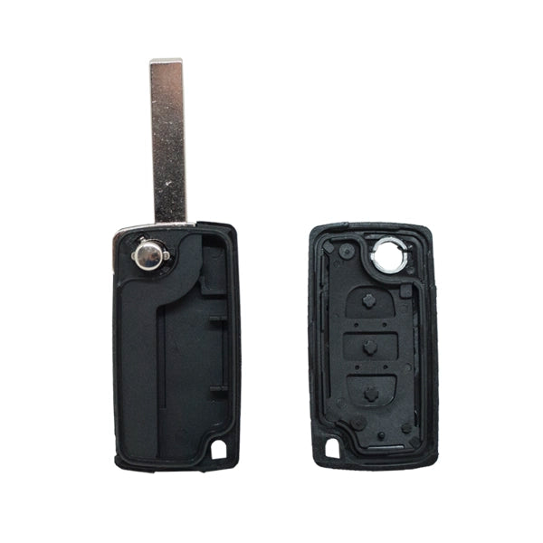 Coque Psa Pliable 3 Boutons Lame Hu83 Pile Circuito
