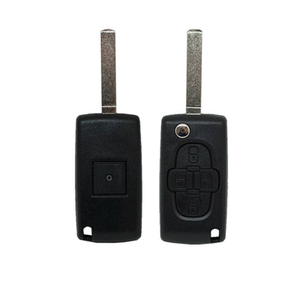 Folding Remote Control Shell 4 Buttons Peugeot Citroen Fiat - Va2 Profile