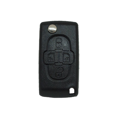 Folding Remote Control Shell 4 Buttons Citroen Peugeot Fiat - Hu83 Profile