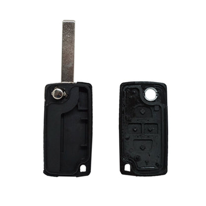 Folding Remote Control Shell 4 Buttons Citroen Peugeot Fiat - Hu83 Profile