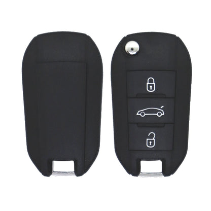 Coque Télécommande Pliable 3 Boutons Peugeot Lame Hu83