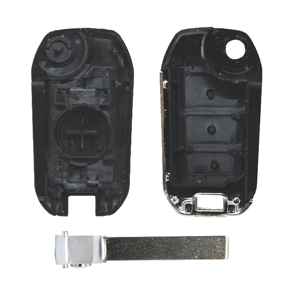 Coque Télécommande Pliable 3 Boutons Peugeot Lame Hu83