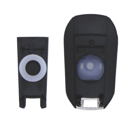Coque Télécommande Pliable 3 Boutons Peugeot Lame Hu83