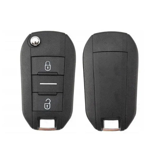 Peugeot 3 Button Folding Remote Control Housing Neutral Button - Hu83 Profile