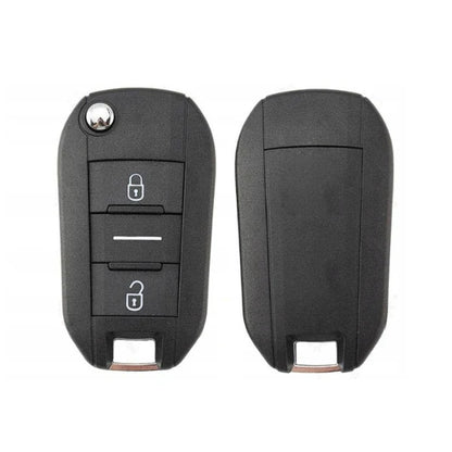 Folding Remote Control Housing Peugeot 3 Button Neutral Button - Hu83 Profile