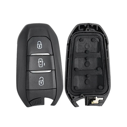 Peugeot 3 Button Keyless Remote Control Case - Hu83 Profile