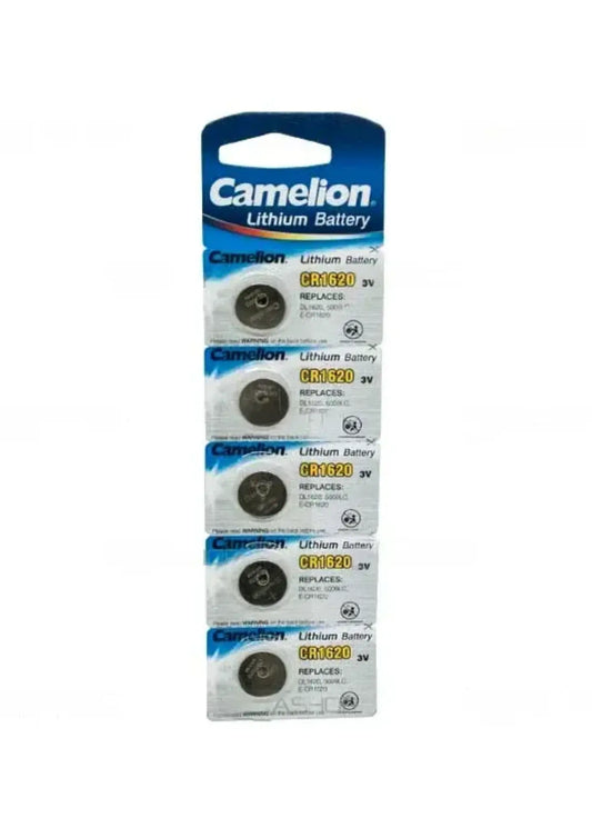 Pack 5 Piles De Bouton De Lithium Cr1620