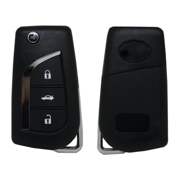 Carcasa De Mando Plegable 3 Botones Toyota - Perfil Va2