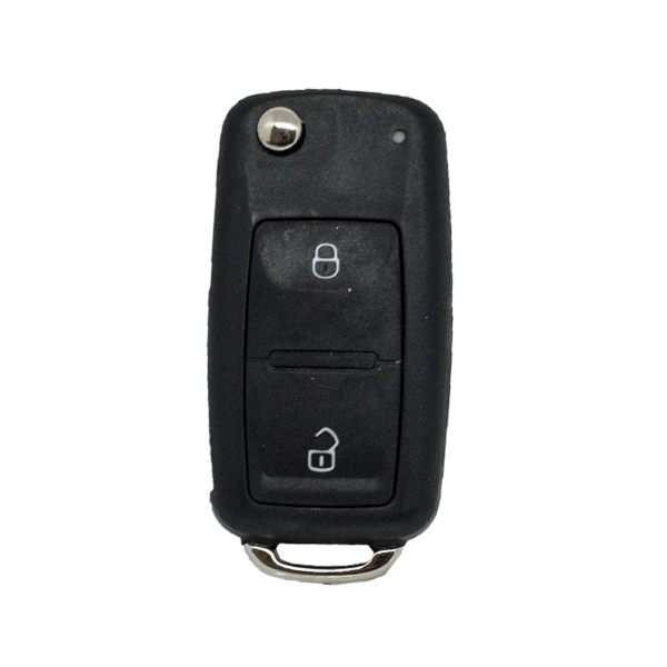 Folding Remote Control Shell Volkswagen 2 Button - Hu66 Profile