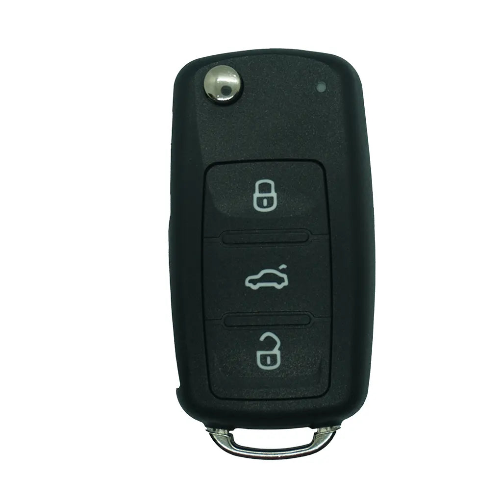 Folding Remote Control Shell Volkswagen 3 Button - Hu66 Profile