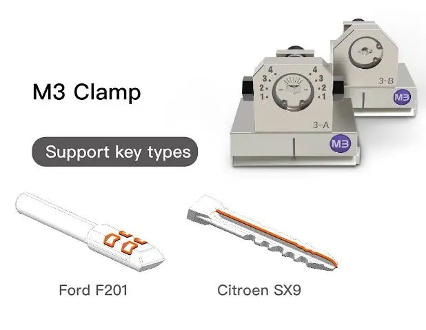 Jaw M3, Special for Carving Cross and Ford Keys