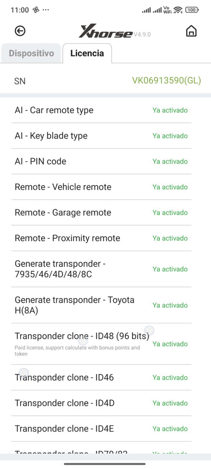 Pack 3 Tokens Diarios ID48 - Licencia Anual