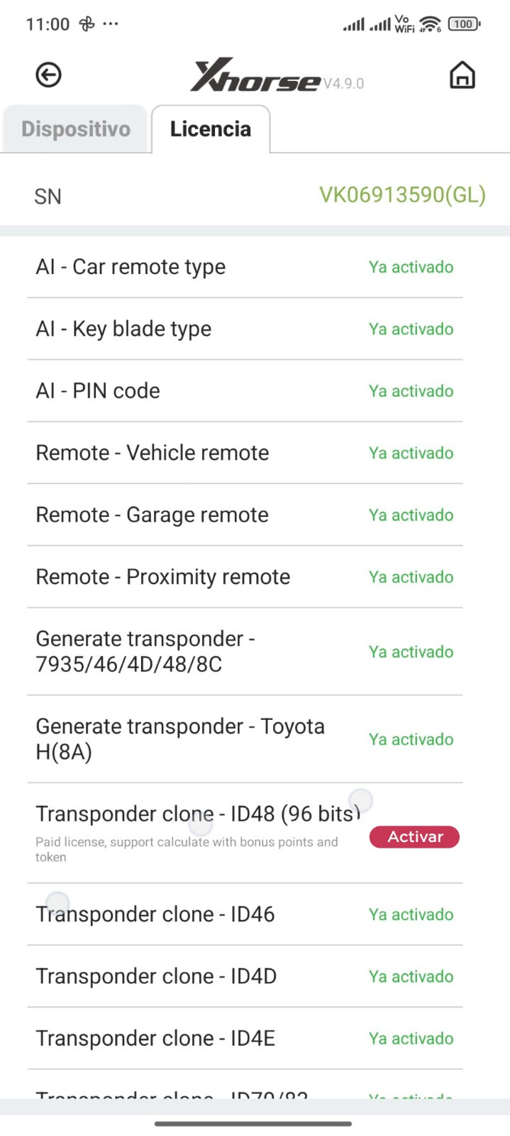 Pack 3 Tokens Diarios ID48 - Licencia Anual