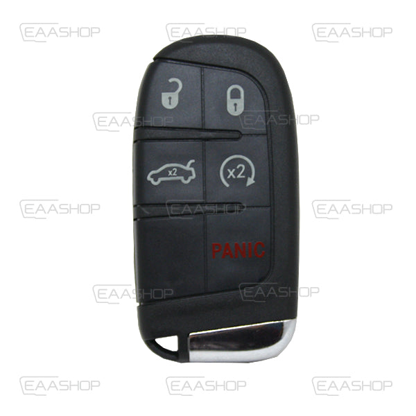 Keyless Remote Control Housing 4+1 Buttons Jeep - Chrysler - Fiat Sip22 Profile