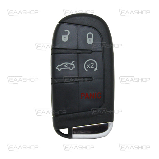 Keyless Remote Control Housing 4+1 Buttons Jeep - Chrysler - Fiat Sip22 Profile