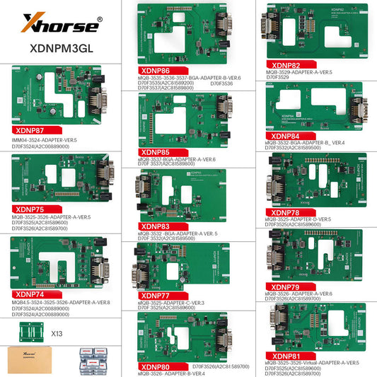 Pacote de adaptadores Mqb, 13 unidades