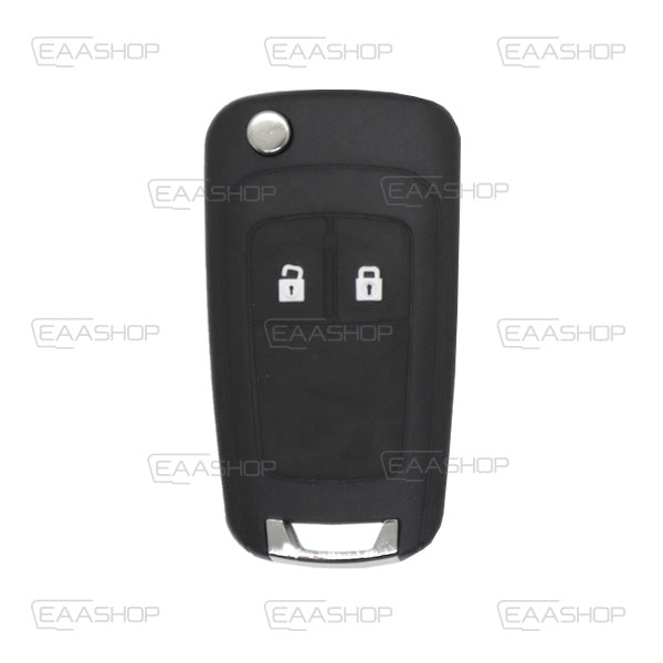 Coque Tèlècommande pliable 2 Boutons Chevrolet (Lame Hu100)