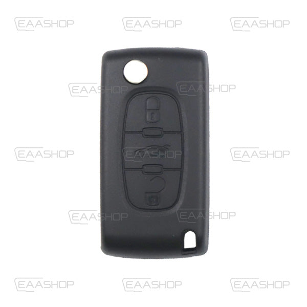 Folding Remote Control Shell 3 Buttons Citroen Peugeot Fiat Psa - Hu83 Profile