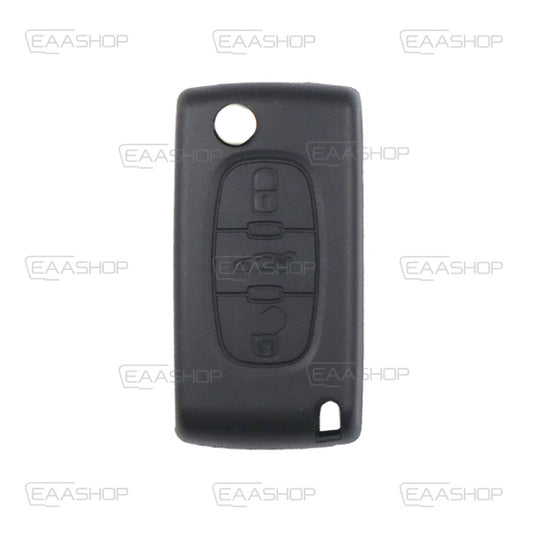 Folding Remote Control Shell 3 Buttons Citroen Peugeot Fiat Psa - Hu83 Profile