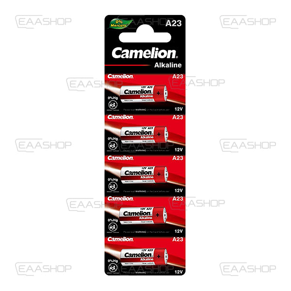 Pack of 5 Lr23A 12V Alkaline Batteries