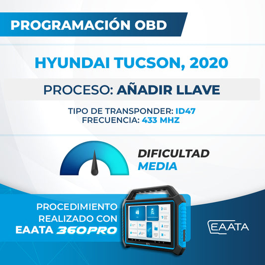 Programmazione OBD - HYUNDAI Tucson, 2020 - Aggiungi chiave